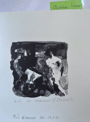 Auktion 362<br>Christian Imme (1952), 2x signierte, 1991, betitelte Grafiken, MG ca.  11x10 cm [1]