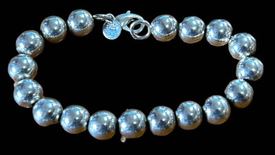 Auktion 349<br>schweres Silberperlen-Armband 