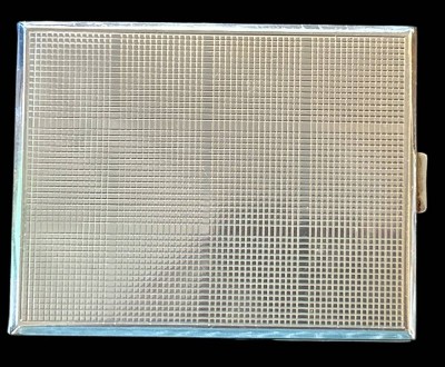 Auktion 349<br>Zigarettenetui, Silber-935-, ca. 10x8 cm, 121 gr. [1]