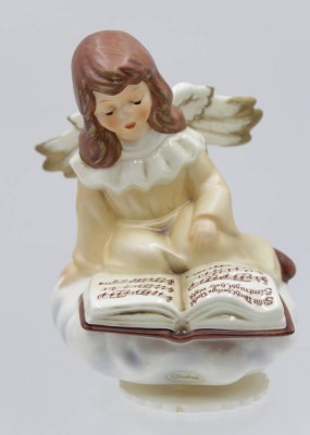 Auktion 349<br>Goebel Weihnachtsengel mit Spieluhr, Melodie 