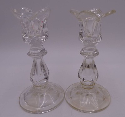 Auktion 349<br>Paar Nachtmann Kristall-Leuchter, H-15 cm [1]