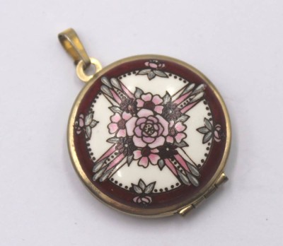 Auktion 349<br>Medaillon, Michaela Frey, emailliert, D-2,8cm [1]