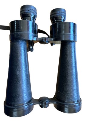 Auktion 349<br>Marine Fernglas Barr&Stroud um 1900, Technisch in Ordnung, L- ca. 23 c m, B-ca. 19 cm [1]