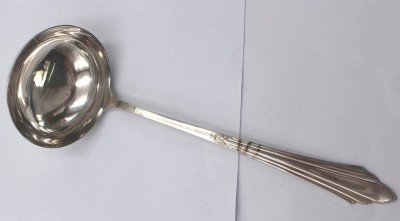 Auktion 349<br>gr. Suppenkelle, WMF Fächermuster, 90er Auflage, L-30cm [1]