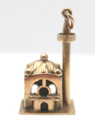 Auktion 350<br>Anhänger in Form einer Mosche, Gold gepr. (ca. 14ct), 3,8gr., L-2,5cm [1]