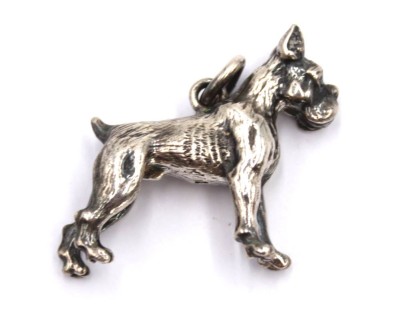 Auktion 350<br>figürl. Anhänger, Boxer, 925er Silber, 14,2gr., 2,8 x 3,3cm [1]