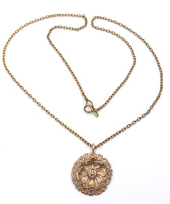 Auktion 350<br>Kette mit Anhänger, Bronze, Finnland, ca. L-63cm, Anh. L-3,3cm [1]