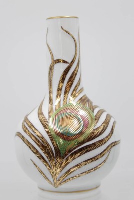 Auktion <br>kl. Vase, Herend, Peacock, ca. H-14cm [1]