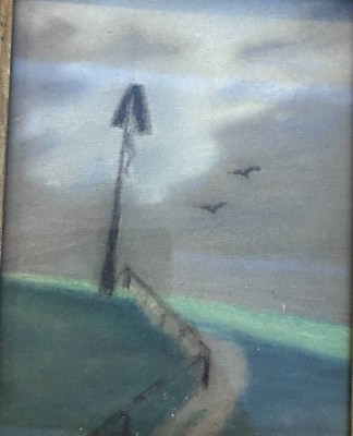 Auktion 350<br>unleserl. sign. kleine Gouache 