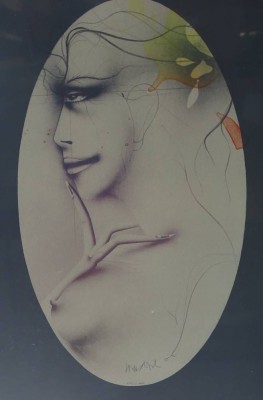 Auktion 350<br>Paul WUNDERLICH (1927-2010),gr. Farblithografie, Nr 136/1000, ger/Glas, RG 95x65 cm [1]