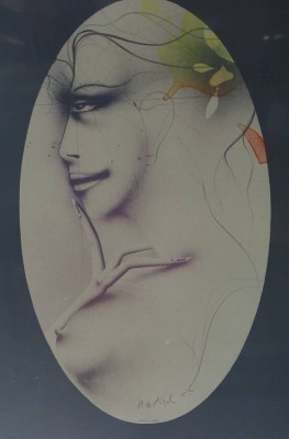 Auktion 362<br>Paul WUNDERLICH (1927-2010),gr. Farblithografie, Nr 136/1000, ger/Glas, RG 95x65 cm [1]