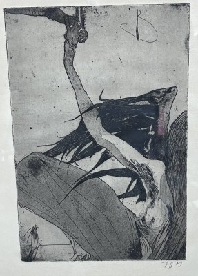 Auktion <br>Horst JANSSEN (1929-1995), orig. Aquatinta-Radierung, 1973, BG 40x32 cm, signiert [1]