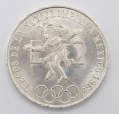 Auktion 350<br>Mexico 25 Pesos, Olympia 1968, 22,5gr., D-3,8cm [1]