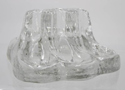 Auktion 350<br>Pfeifenhalter für 5 Pfeifen, farbloses Glas, H-8,5cm B-16cm T-17cm [1]