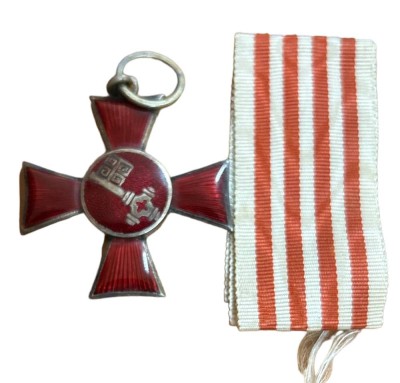 Auktion 350<br>Bremer Hanseatenkreuz mit Stoffband 