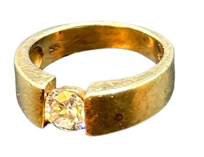 Auktion 350<br>Silber-925- Spannring, vergoldet, RG 56, 6,3 gr. [1]