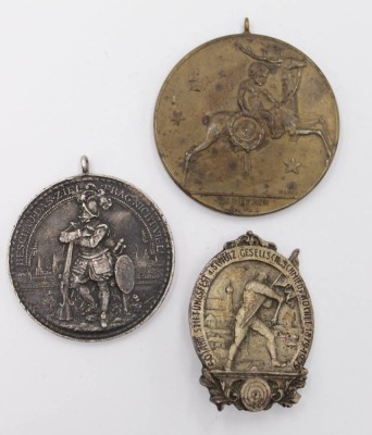 Auktion 350<br>3x div. Medaillen, 2x Schützen [1]