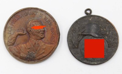 Auktion 350<br>2x Medaille, 3. Reich, Altersspuren [1]