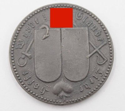 Auktion 358<br>Drittes Reich Bronzeguß-Med. o.J. mit dem patriotischen Aufruf von Felix Dahn, 