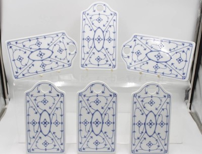 Auktion 350<br>6x Frühstücksbretter, Strohblume, ungemarkt, ca. 26 x 14cm [1]