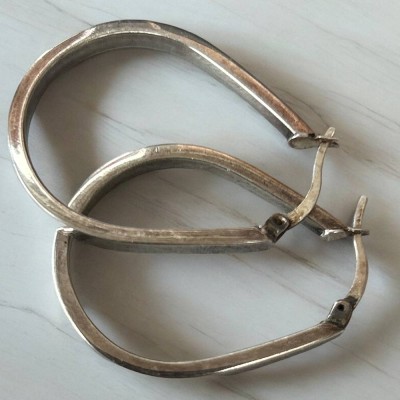 Auktion 356<br>Paar Silber Ohrstecker-925-, 4x2,5 cm, 4,1 gr. [1]