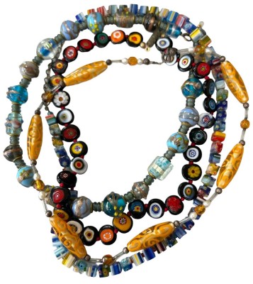 Auktion 350<br>4x div. Glas-Halsketten [1]