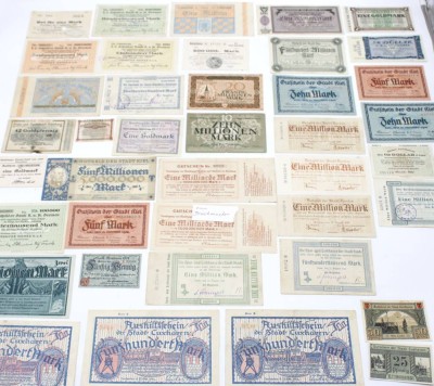 Auktion 350<br>40 x div. Notgeld, etc. [1]