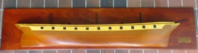 Auktion 364<br>Werft Halbmodell mit Messingschild 