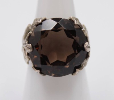 Auktion 351<br>Silber-Ring mit Topas, älter, Sterling, 12,8gr., RG 55 [1]