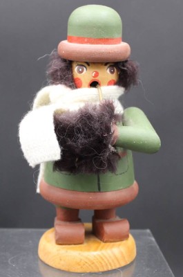 Auktion 351<br>Räucher-Dame, Erzgebirge, H-21cm, Gebrauchsspuren [1]