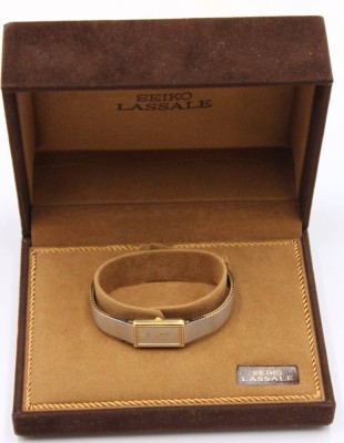 Auktion 351<br>Damen-Armbanduhr, Seiko Lassale, Stahl/Gold, Quartzm in Box, Funktion nicht geprüft, ca. 2 x 1,4cm [1]