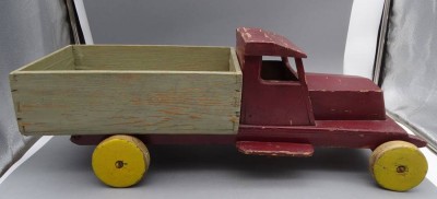 Auktion 351<br>gr. Holz LKW, Gebrauchsspuren, H-20 cm, L-60 cm [1]