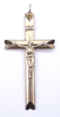 Auktion 351<br>Brustkreuz Anhänger, goldfarben,L- 6,8x3,2cm [1]