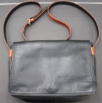 Auktion 351<br>Damen Umhängetasche von Bree , Leder Schwarz-Braun  [1]