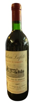 Auktion 351<br>Flasche frz. Rotwein 
