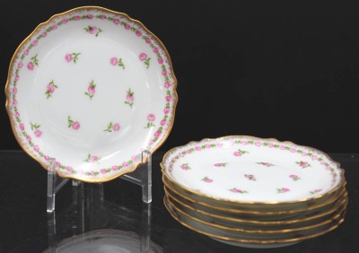 Auktion 352<br>6x kl. Tellerchen, Royal Limoges, GILDA, je D-10cm [1]