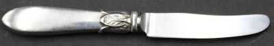 Auktion 352<br>kl. Messer mit Silbergriff, 830er , L-12,5cm [1]