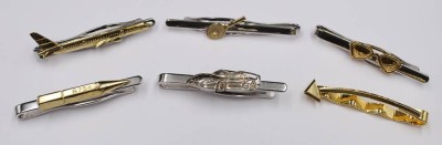 Auktion 352<br>6x div. Kravattennadeln, Silber, teilw. vergoldet, ca. L-6cm, zus. ca. 50,6gr. [1]