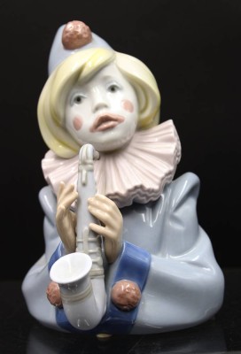 Auktion 352<br>Clown mit Saxophon, Lladro, Spain, H-17,2cm [1]