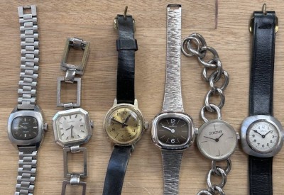 Auktion 352<br>6x mechan. DAU, div. Hersteller, alle laufen, unterschiedliche Erhaltung [1]
