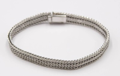 Auktion 352<br>flaches 925er Silber-Armband, 17,5gr., L-20cm [1]