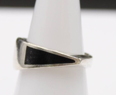 Auktion 352<br>925er Silber-Ring, mit Onyx, 7,5gr., RG 54 [1]
