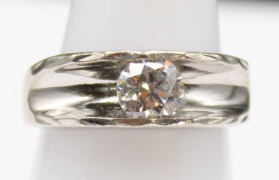 Auktion 352<br>925er Silber-Ring, klarer Stein, 5,2gr., RG 55 [1]