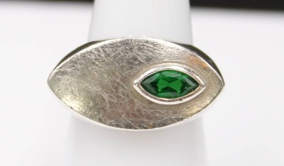 Auktion 352<br>Silber-Ring mit Diopside,  9,1gr., RG 57 [1]
