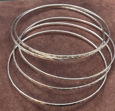 Auktion 352<br>5x dünne Armreifen, Silber.835-, zus. 17,1 gr [1]