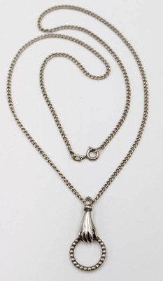 Auktion <br>835er Silber-Kette mit Anhänger, zus. 8,2gr., L-4/8cm, Anh. L-3,1cm [1]