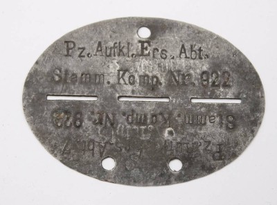 Auktion 353<br>Erkennungsmarke, 2. WK [1]