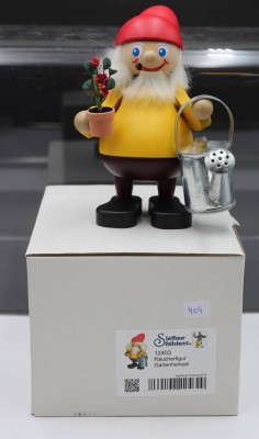 Auktion 353<br>Räuchermännchen, Gartenheinzel, Seiffner Volkskunst, ca. H-15,5cm [1]