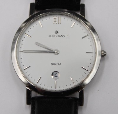 Auktion 353<br>Herren-Armbanduhr, Junghans, Quartzwerk läuft, D-3,5cm [1]
