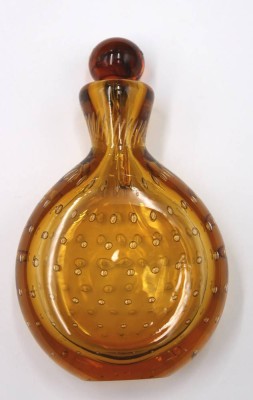 Auktion 353<br>Flacon, Bernsteinfarben, wohl Murano, H-11cm [1]